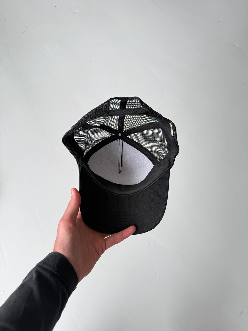 Black Bill Jenkins Vintage Canvas and Mesh SnapBack Trucker Cap