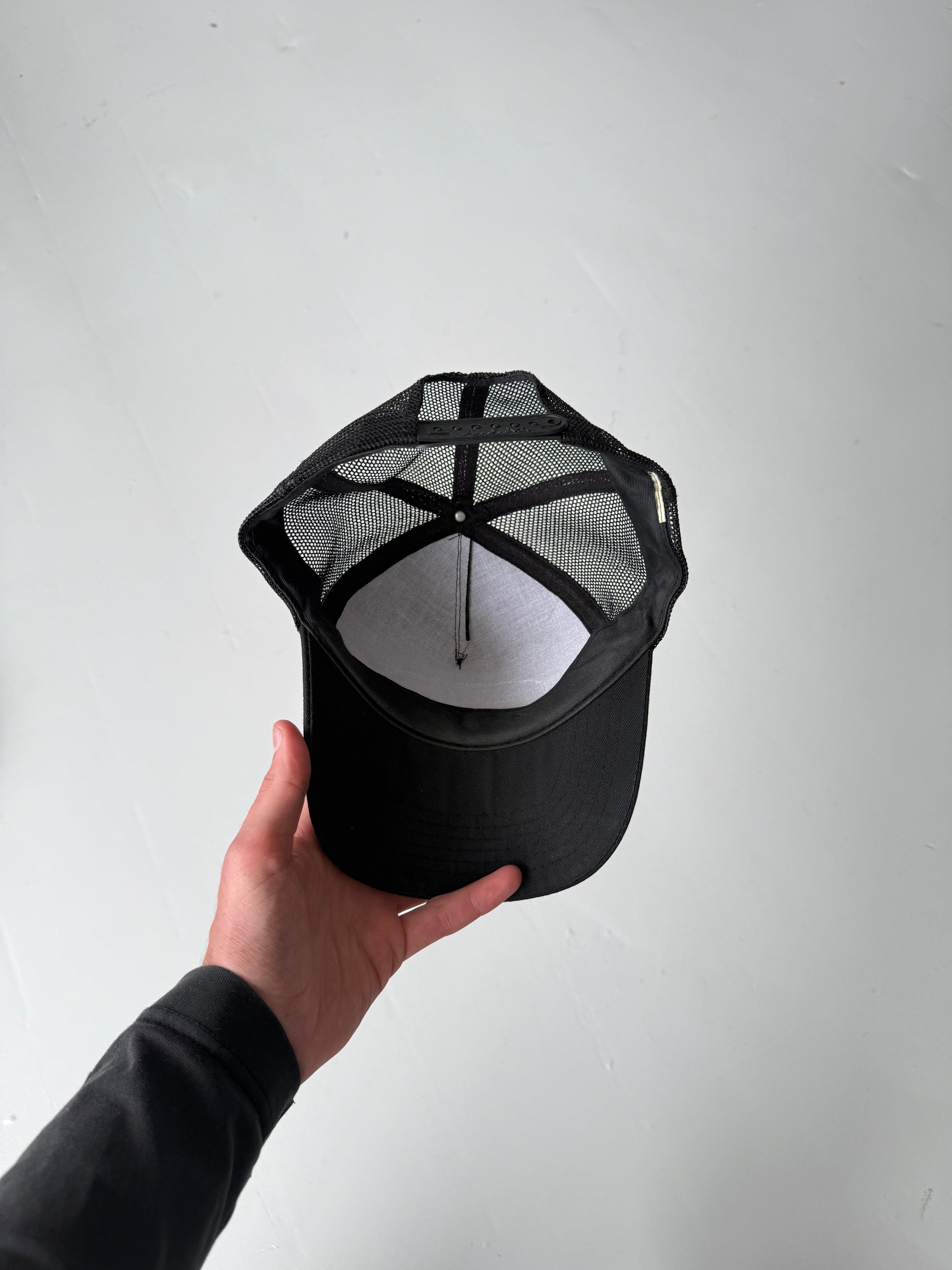 Black Bill Jenkins Vintage Canvas and Mesh SnapBack Trucker Cap