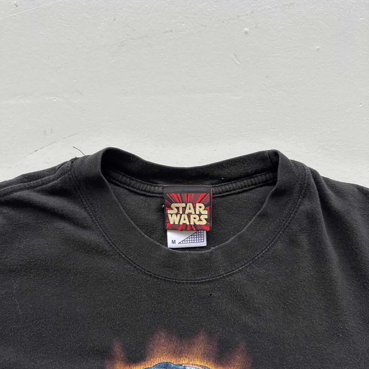 Black Star Wars Anakin Skywalker Pod Racer 1999 Vintage Graphic T-Shirt - Medium
