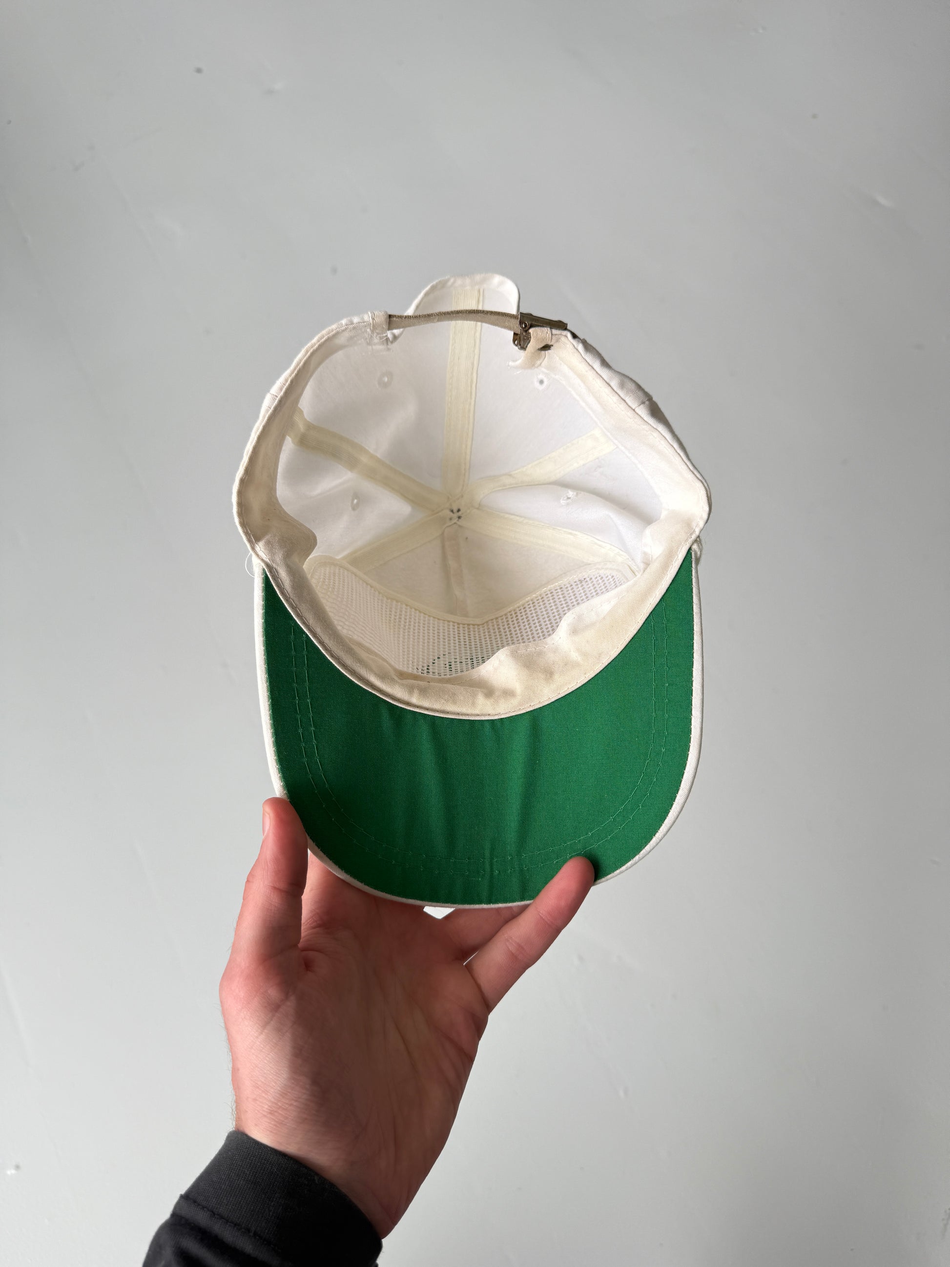 White Pioneer Vintage Cotton SnapBack Trucker Cap