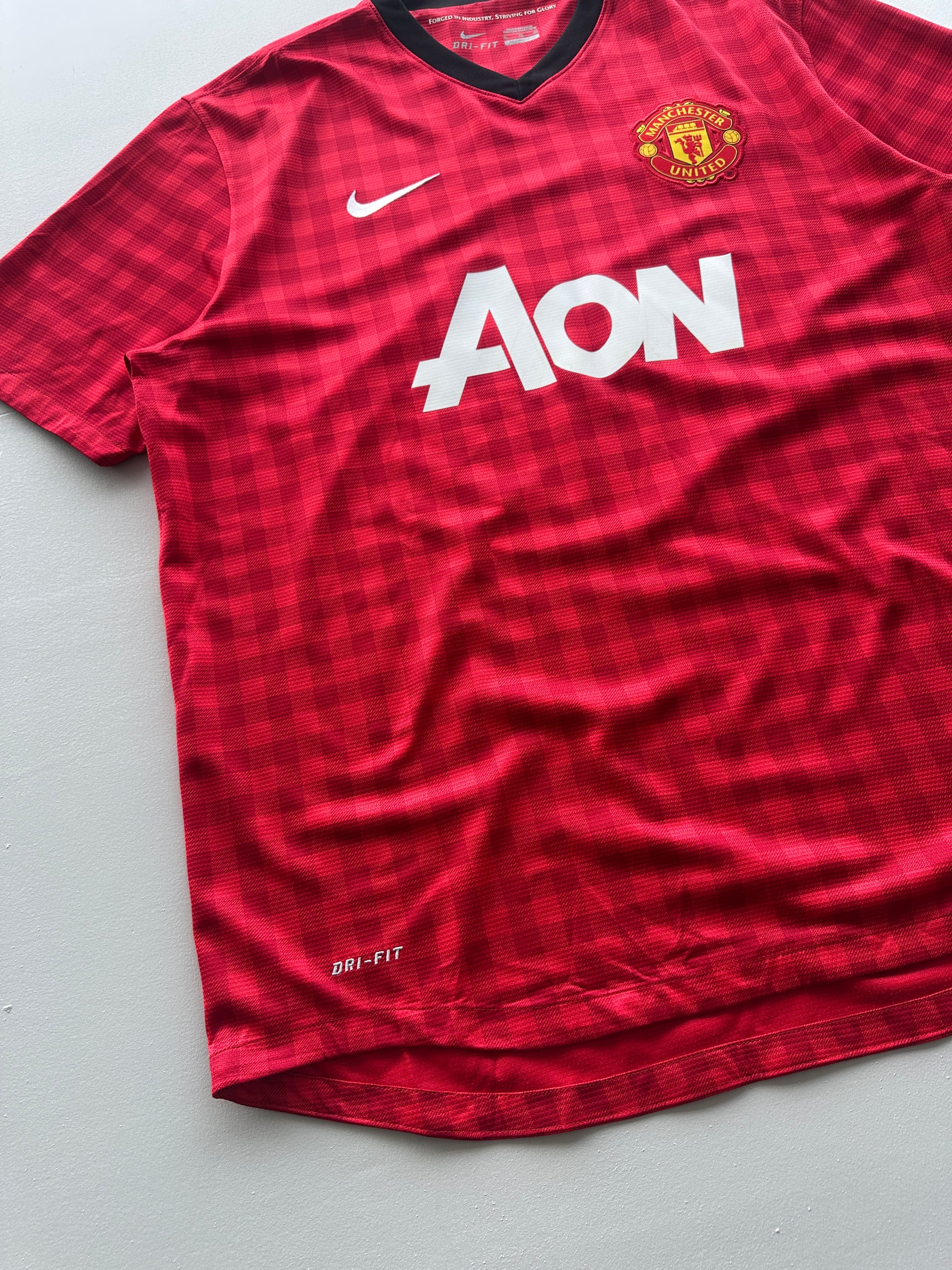 Nike Manchester United AON Chequered Home Vintage Football Shirt - XL