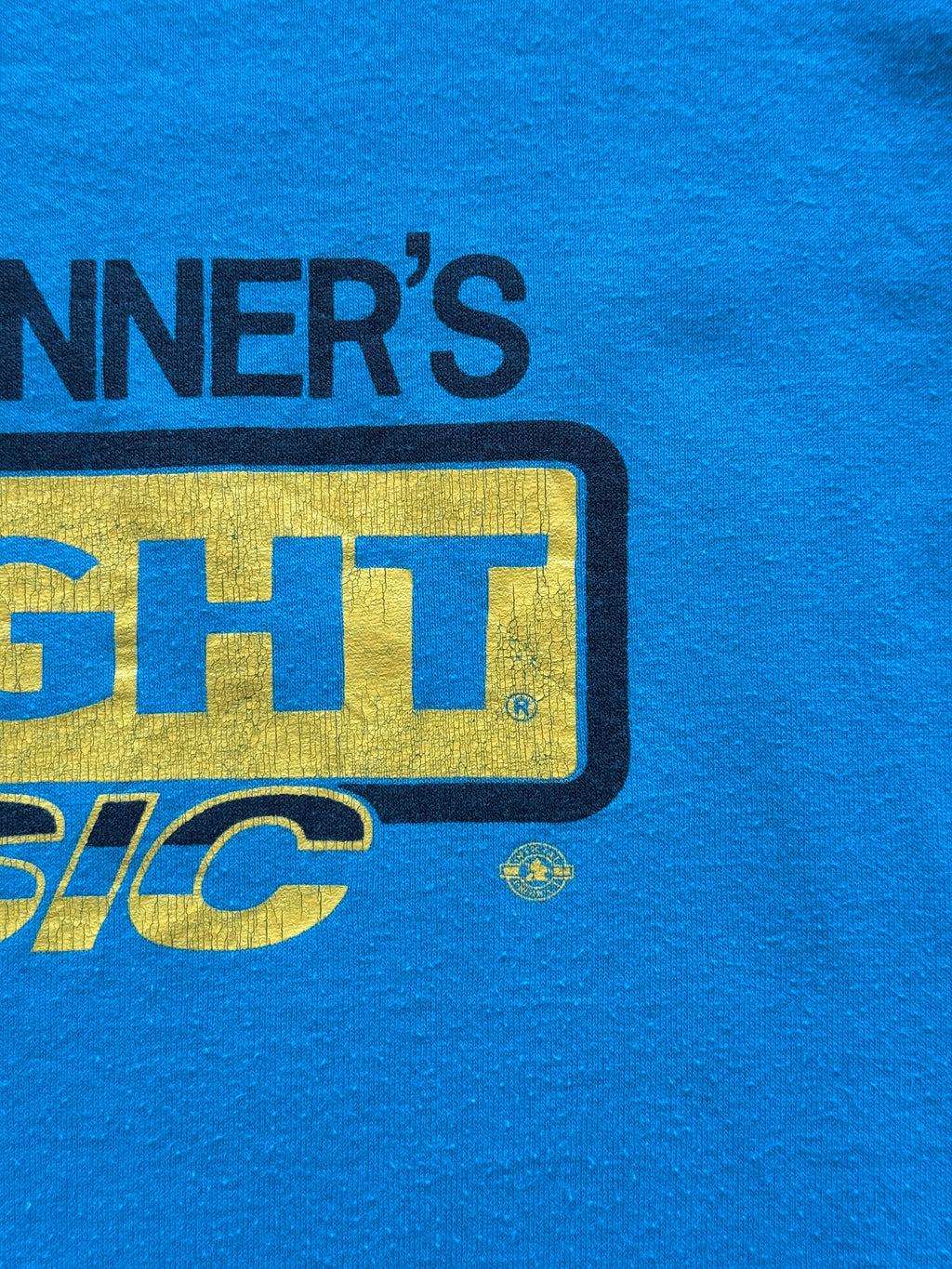 Blue Bruce Jenner 80's Vintage Single Stitch Beer Graphic T-Shirt - XL