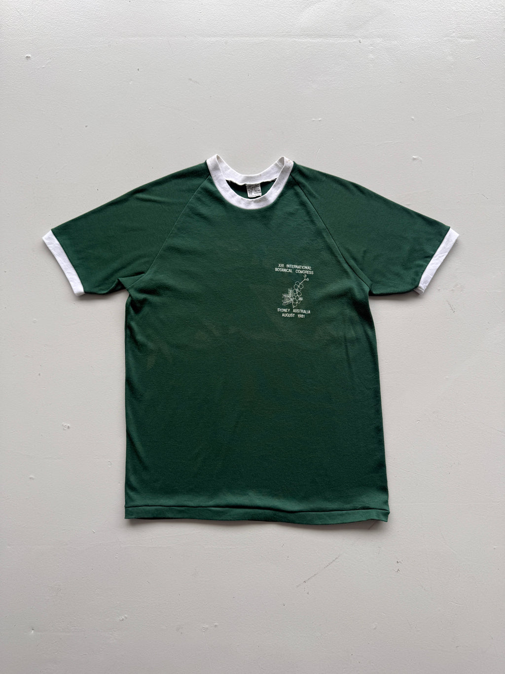 Green International Botanical Congress 80s Vintage Ringer T-Shirt