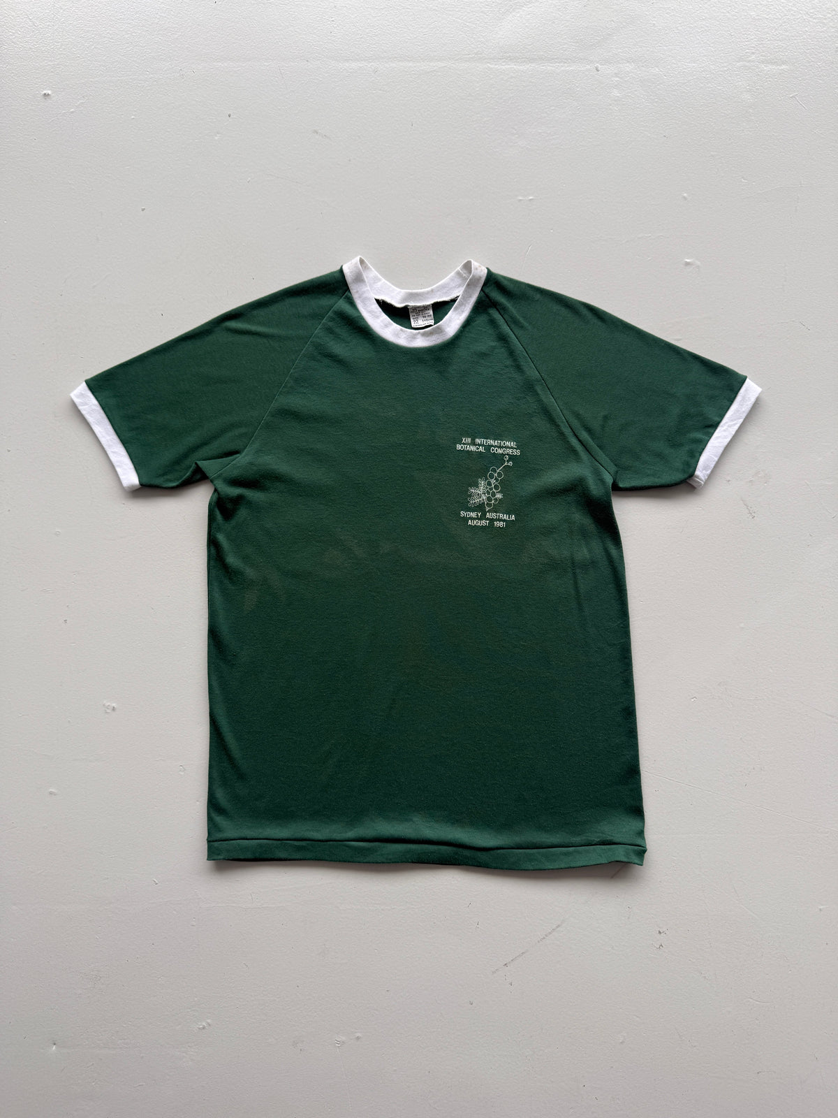 Green International Botanical Congress 80s Vintage Ringer T-Shirt