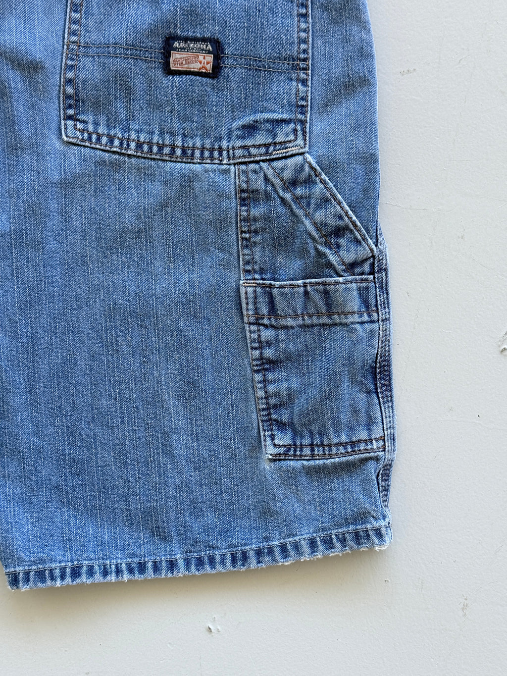 Blue Arizona Jeans 00's Vintage Y2K Baggy Carpenter Denim Shorts - W32 x L9.5