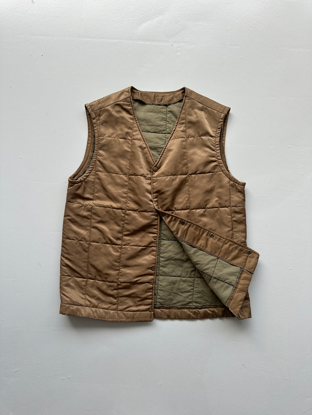 American Vintage Military Style Quilted Liner Vest Vintage - Medium