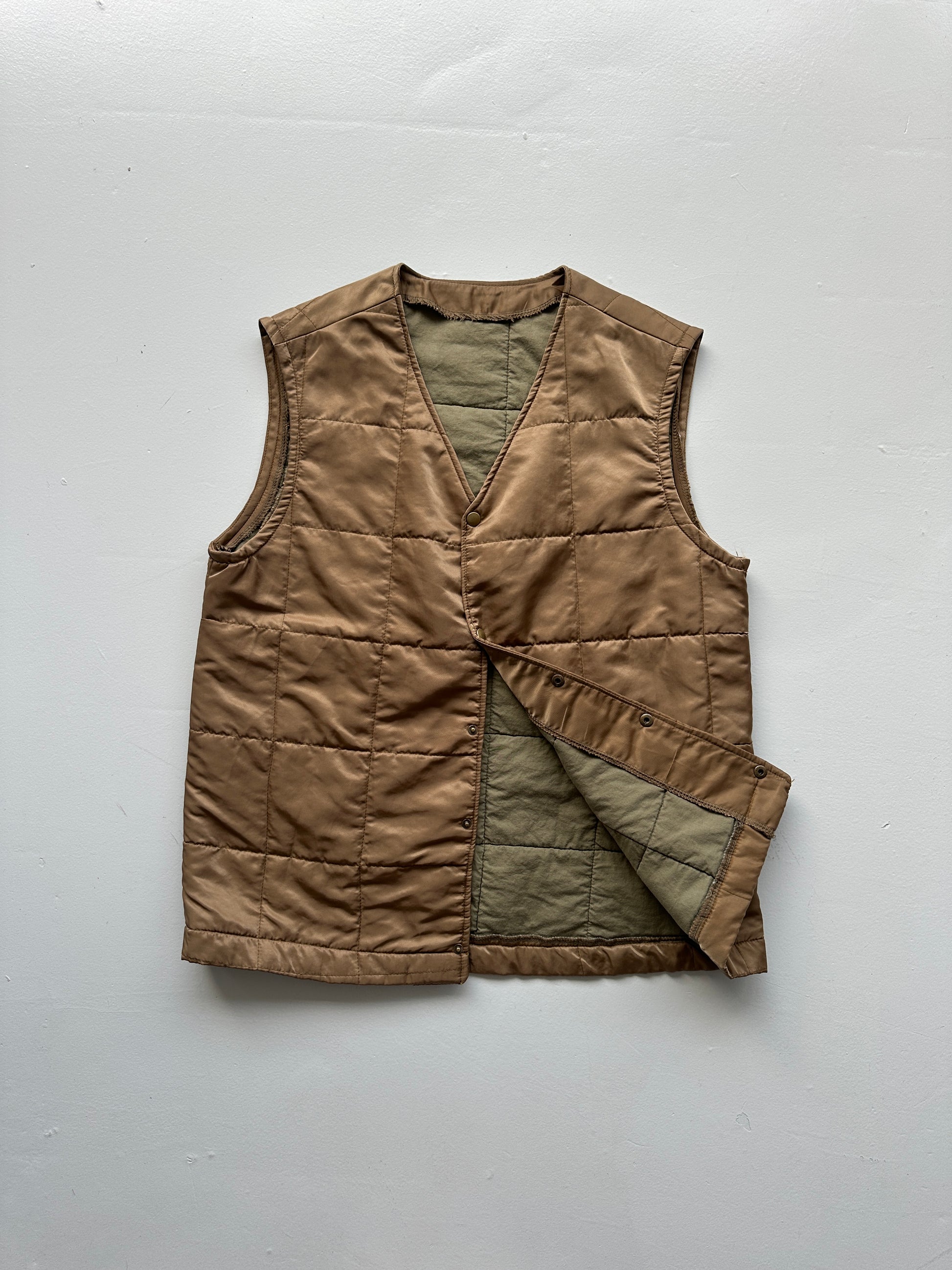 American Vintage Military Style Quilted Liner Vest Vintage - Medium