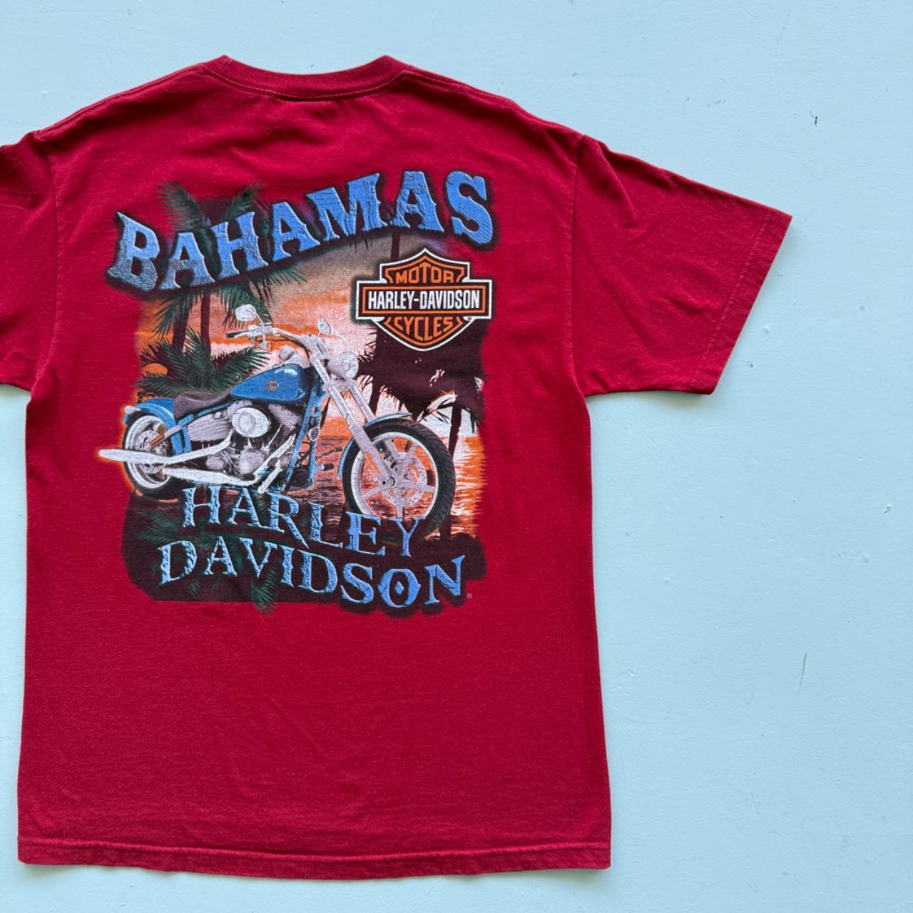 Red Harley Davidson 90s Vintage Graphic T-shirt - Large