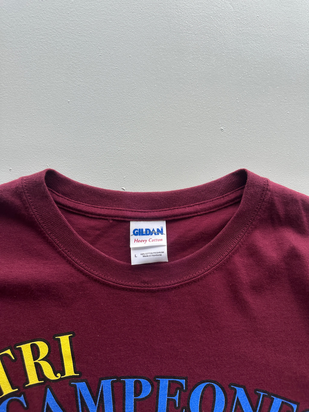 FC Barcelona Tri Campeones Champions League 2009 Vintage T-Shirt - Large