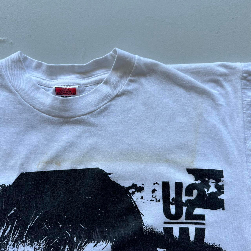 U2 War White 90s Vintage T-shirt - Medium