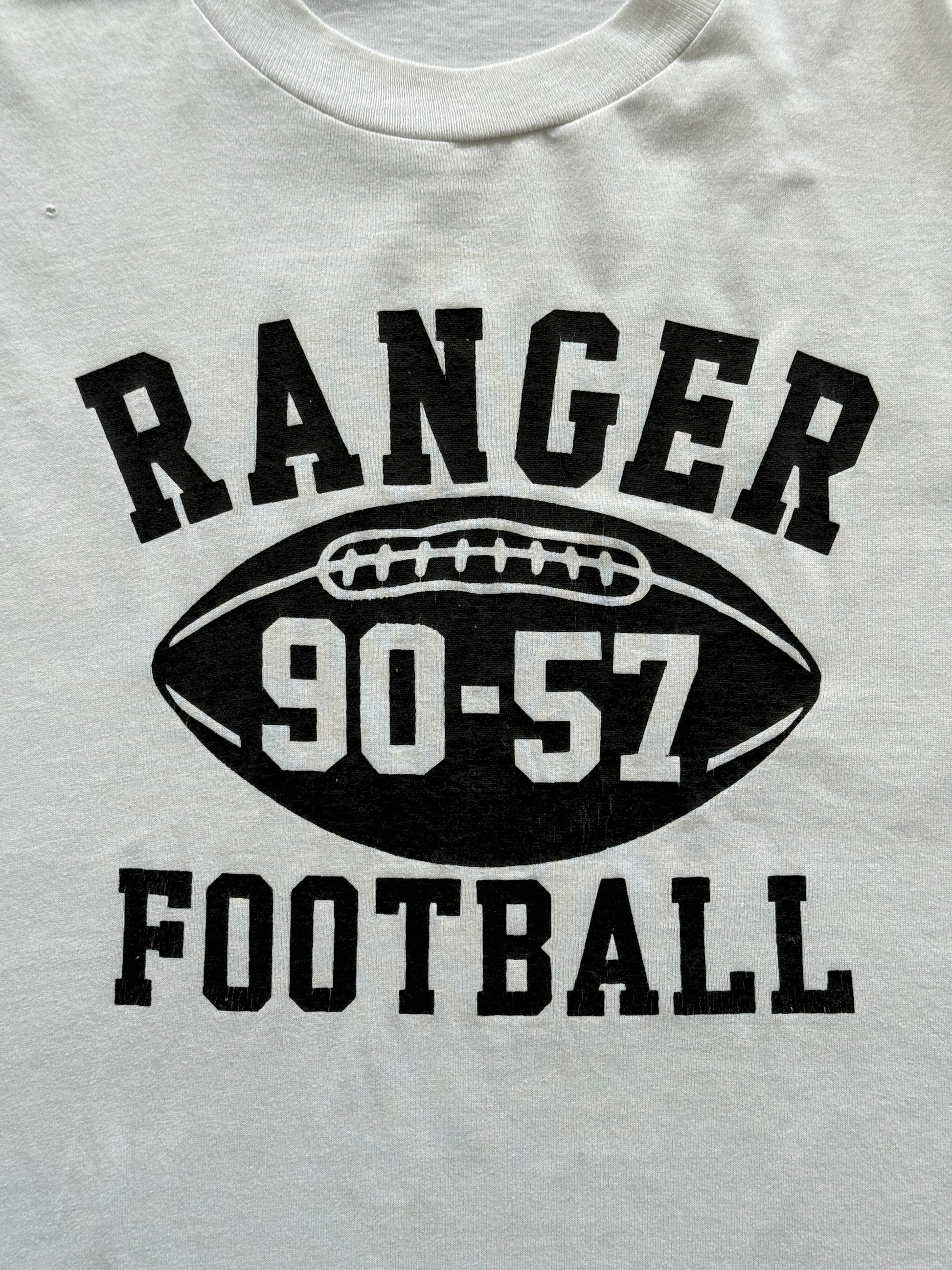 White Ranger Football 90's Vintage Single Stitch Collage T-Shirt - XL