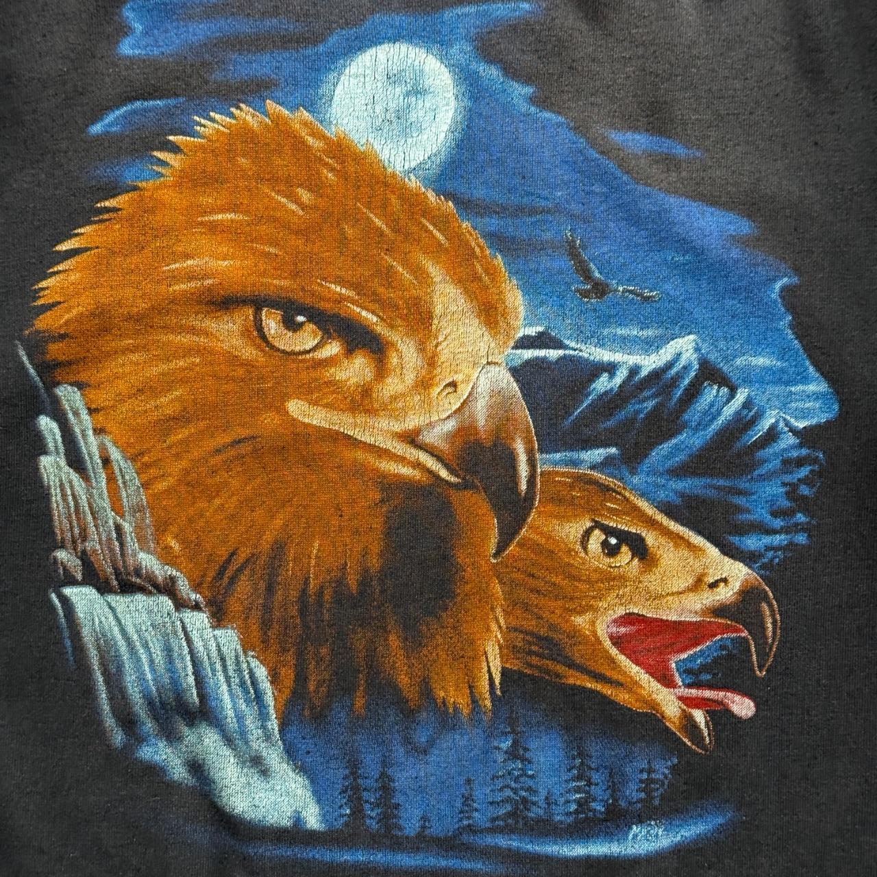Faded Black Eagle 80’s Vintage Graphic Sweatshirt - Medium