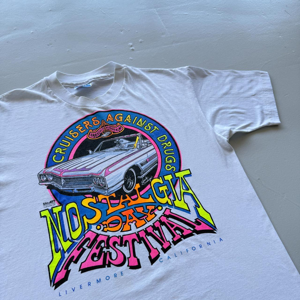 White Cruisers Against Drugs Vintage 90s T-shirt - Large