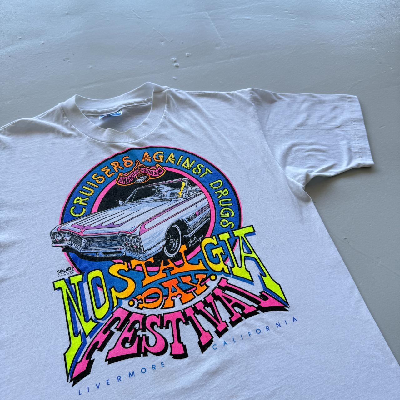 White Cruisers Against Drugs Vintage 90s T-shirt - Large