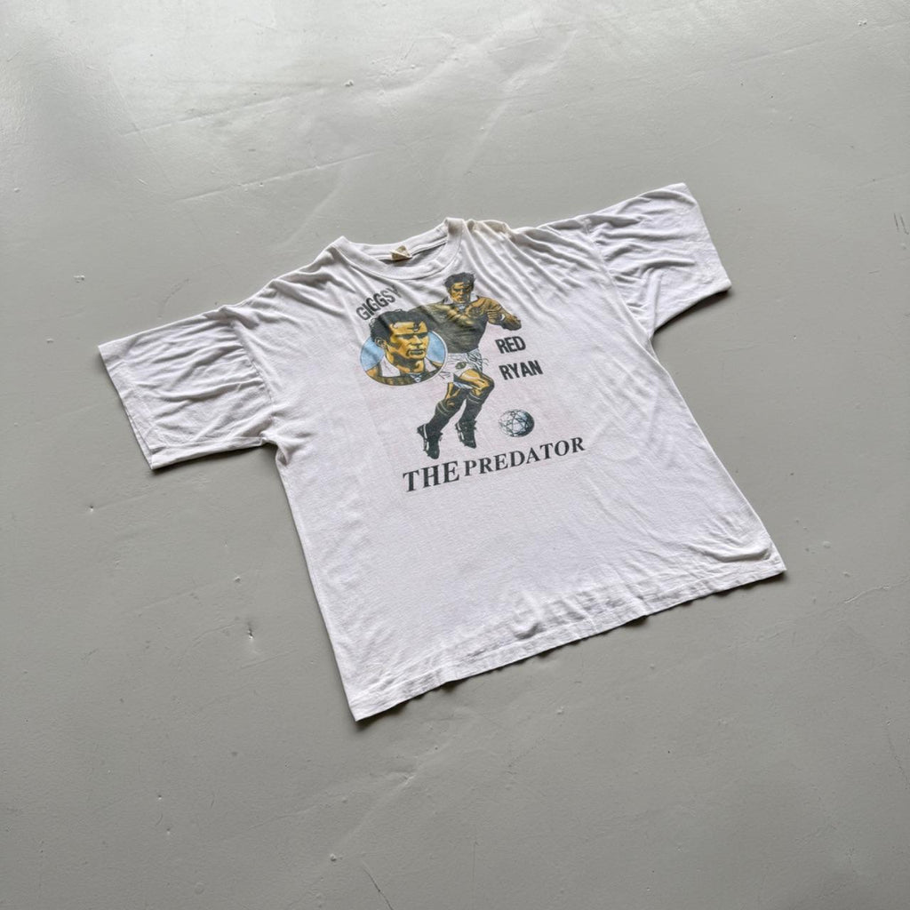 White Ryan Giggs 90s Vintage Manchester United Graphic T-Shirt - XXL