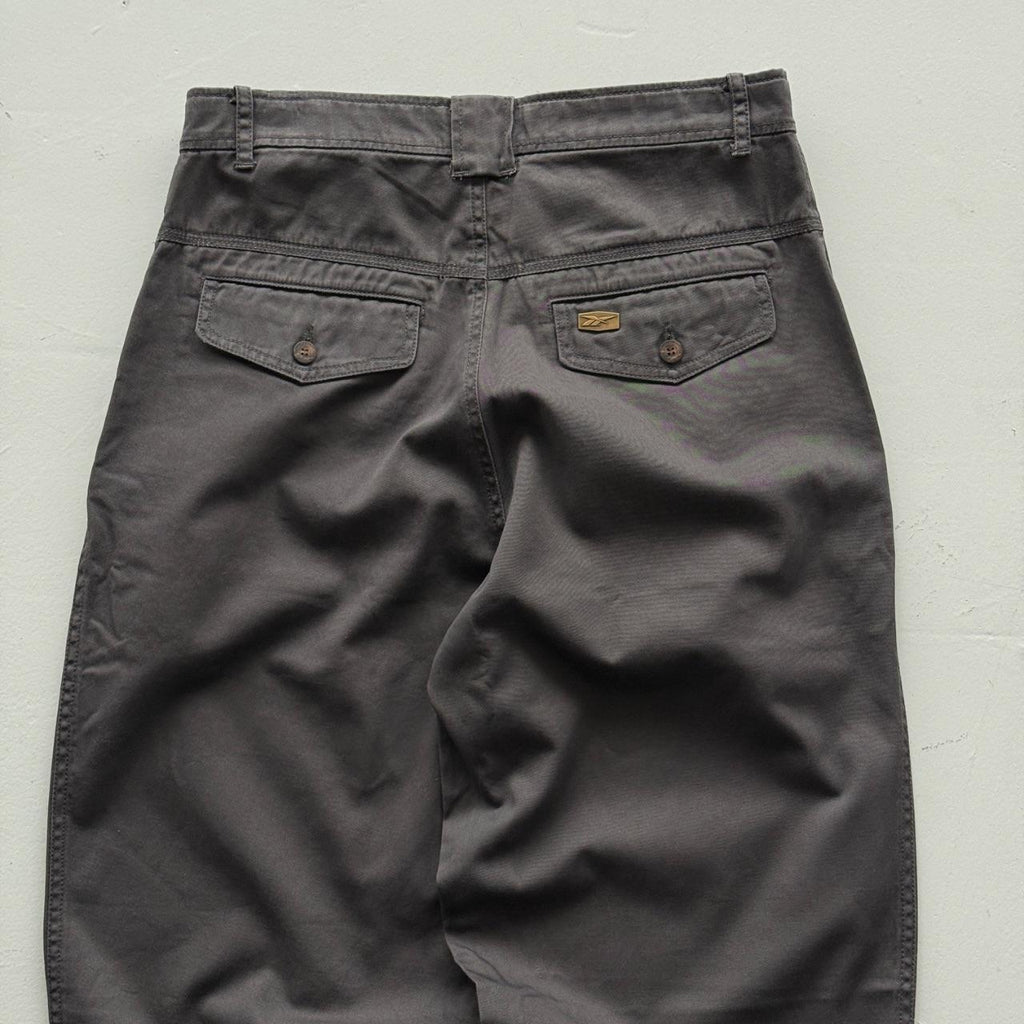 Grey Reebok 90’s Deadstock Pleated Trousers - Medium