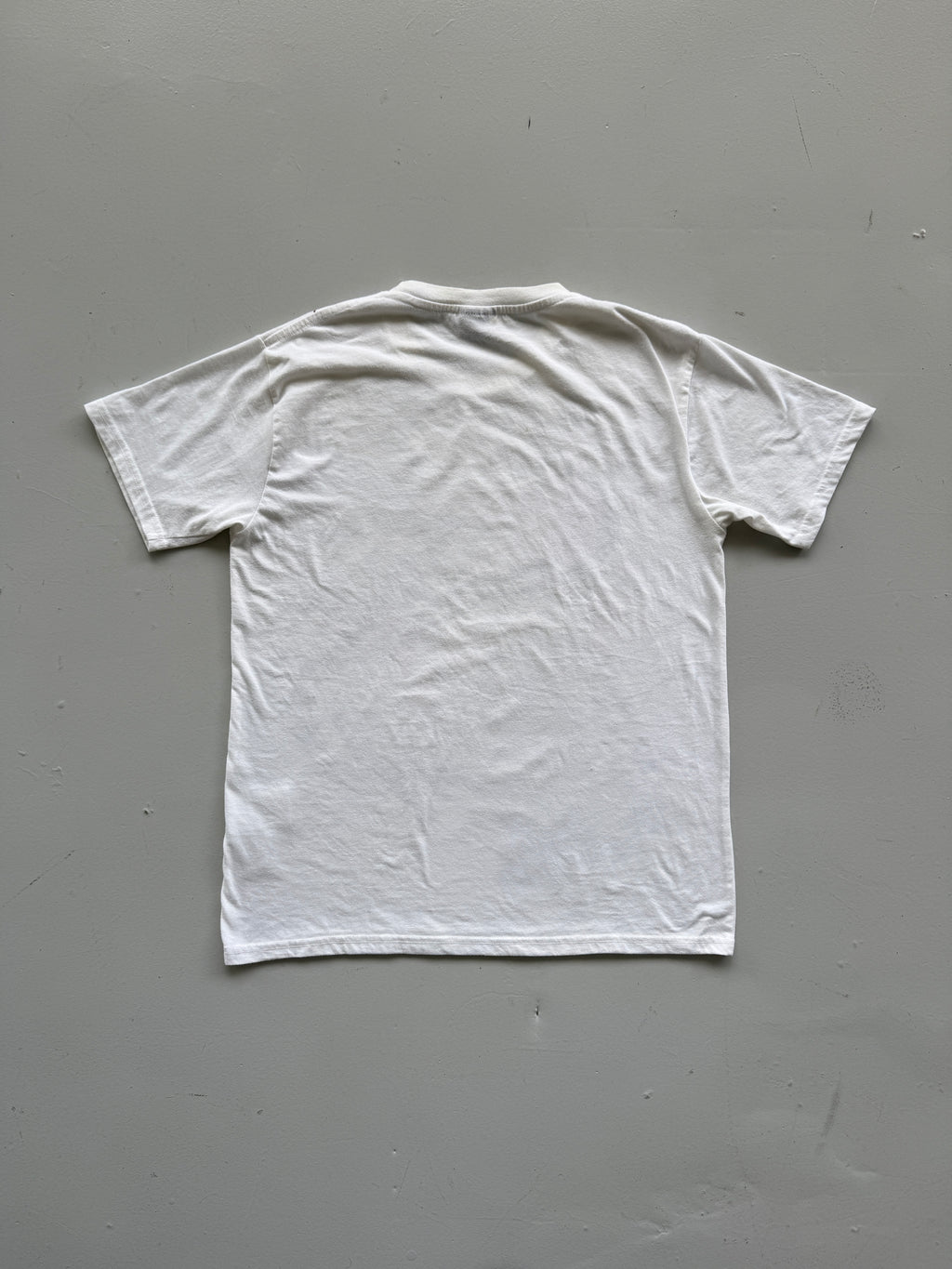 White Bullet Noise 00's Vintage Y2K Graphic T-Shirt - Large