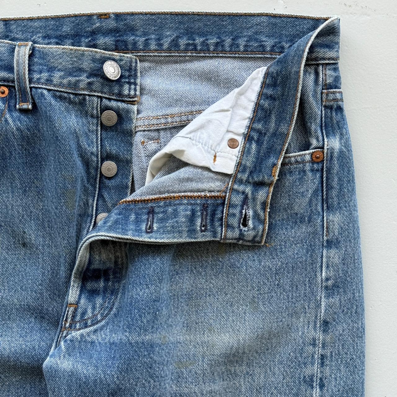 Blue Levi's Denim 501 90's Vintage Jeans - 31” x 32”
