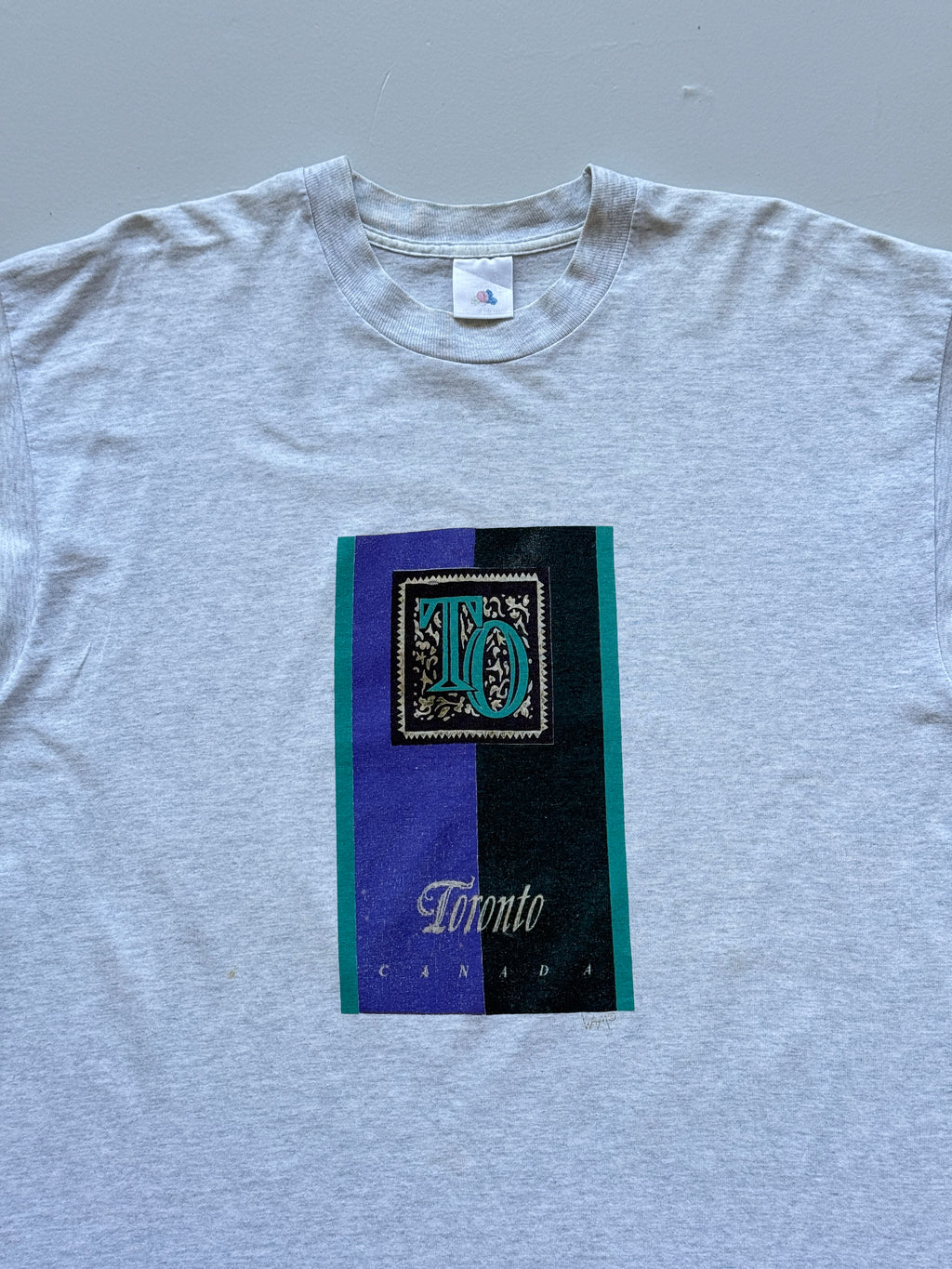 Grey Toronto Canada 90's Vintage Tourist Graphic Single Stitch T-Shirt - XL