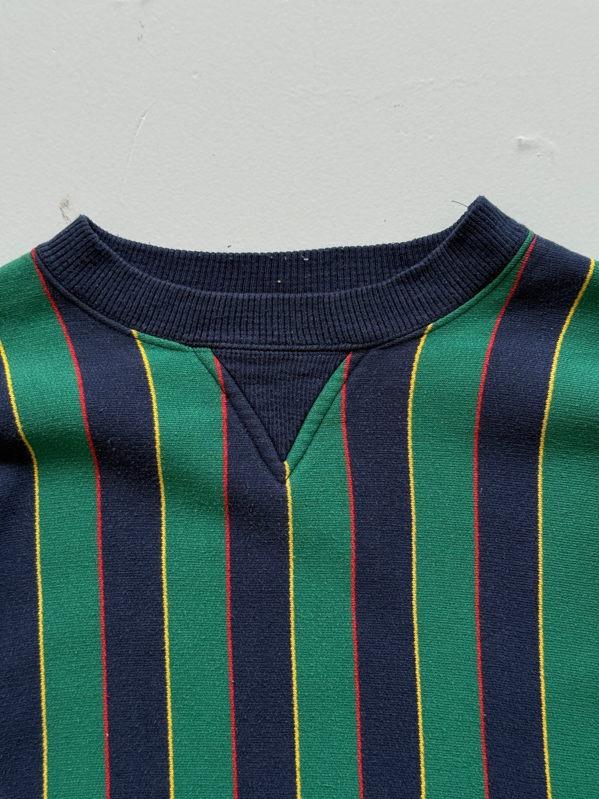 Daniel Hechter Paris Striped 80's Vintage Sweatshirt - Small