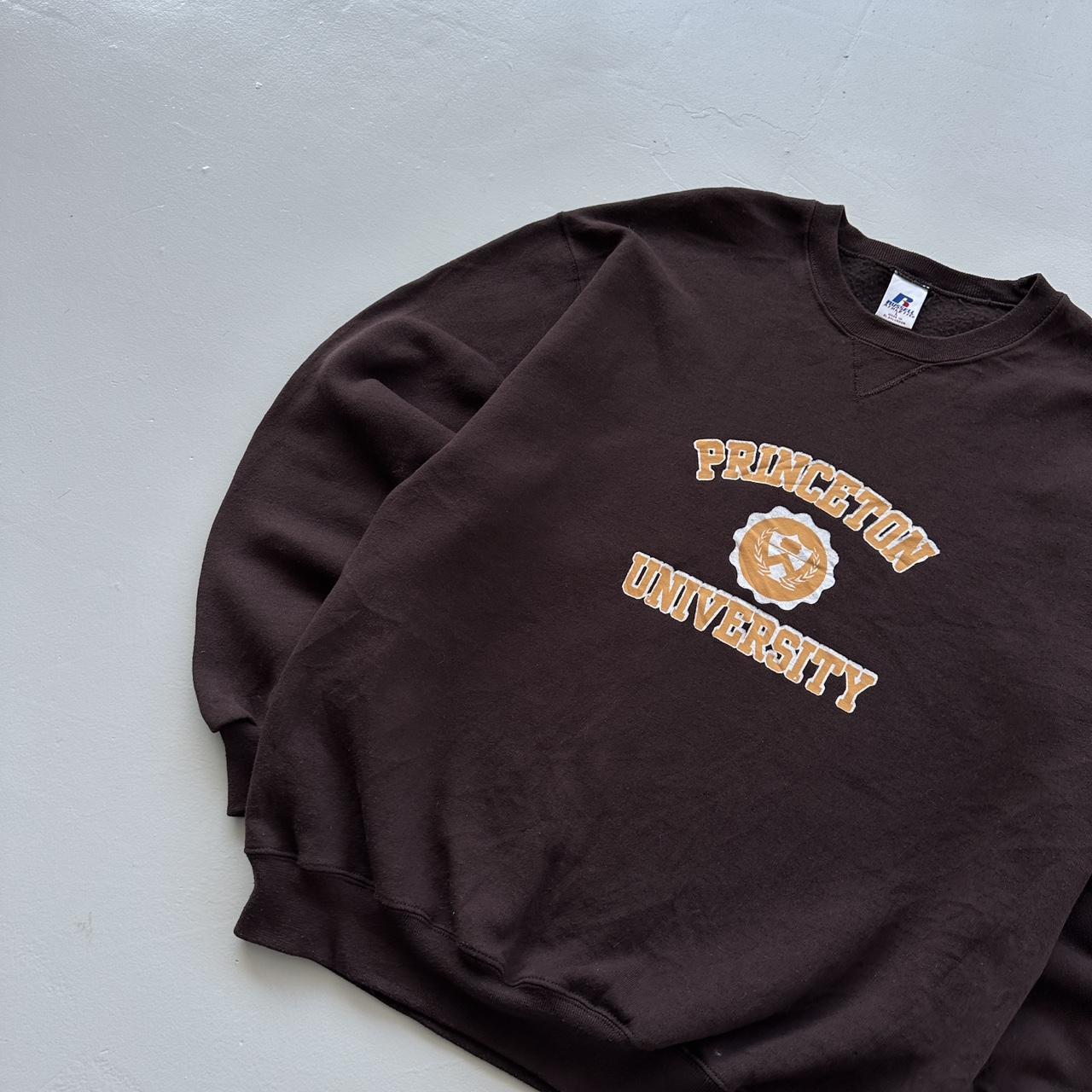 Brown Russell Athletic Princeton University 90s Sweatshirt - Large