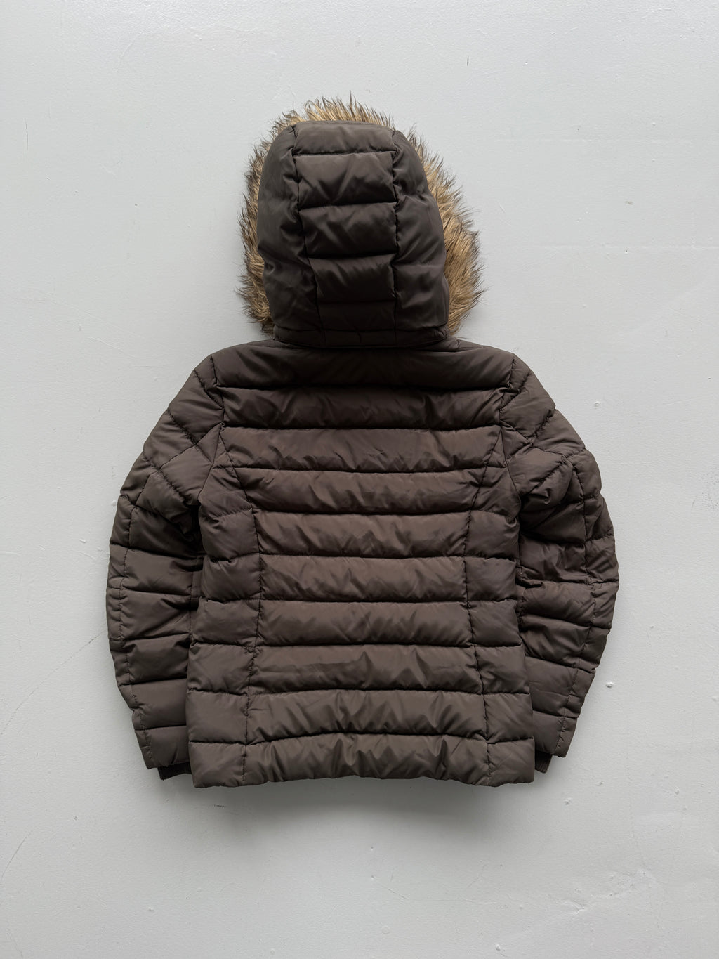 Brown Tommy Hilfiger 00's Vintage Y2K Insulated Puffer Jacket - Small