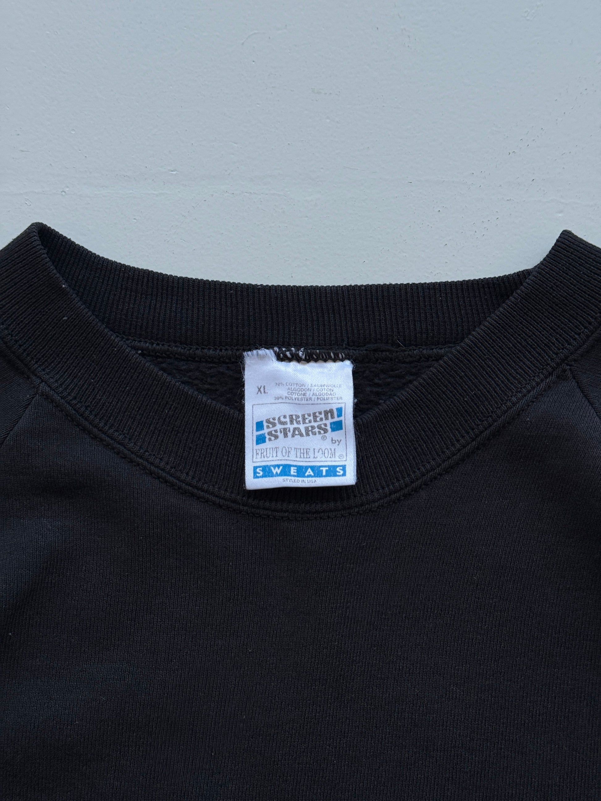 Black Scotland 00's Vintage Graphic Tourist Sweatshirt Jumper - Large