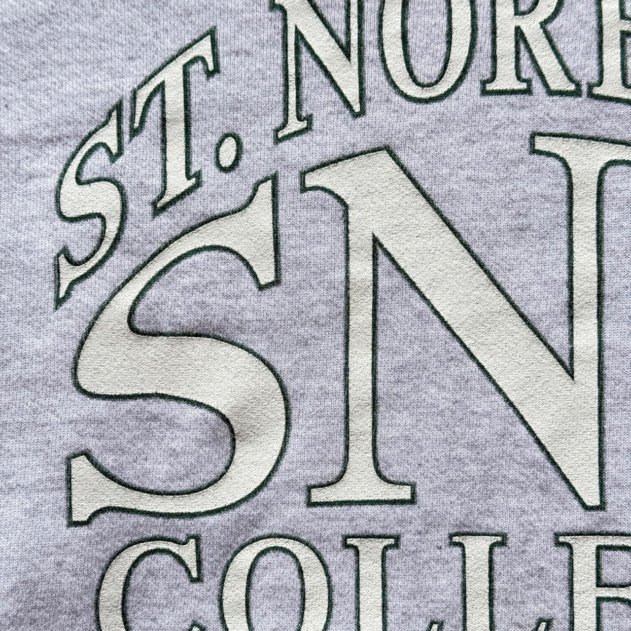 Grey St. Norbert 90’s Vintage Collage Graphic Sweatshirt - XL