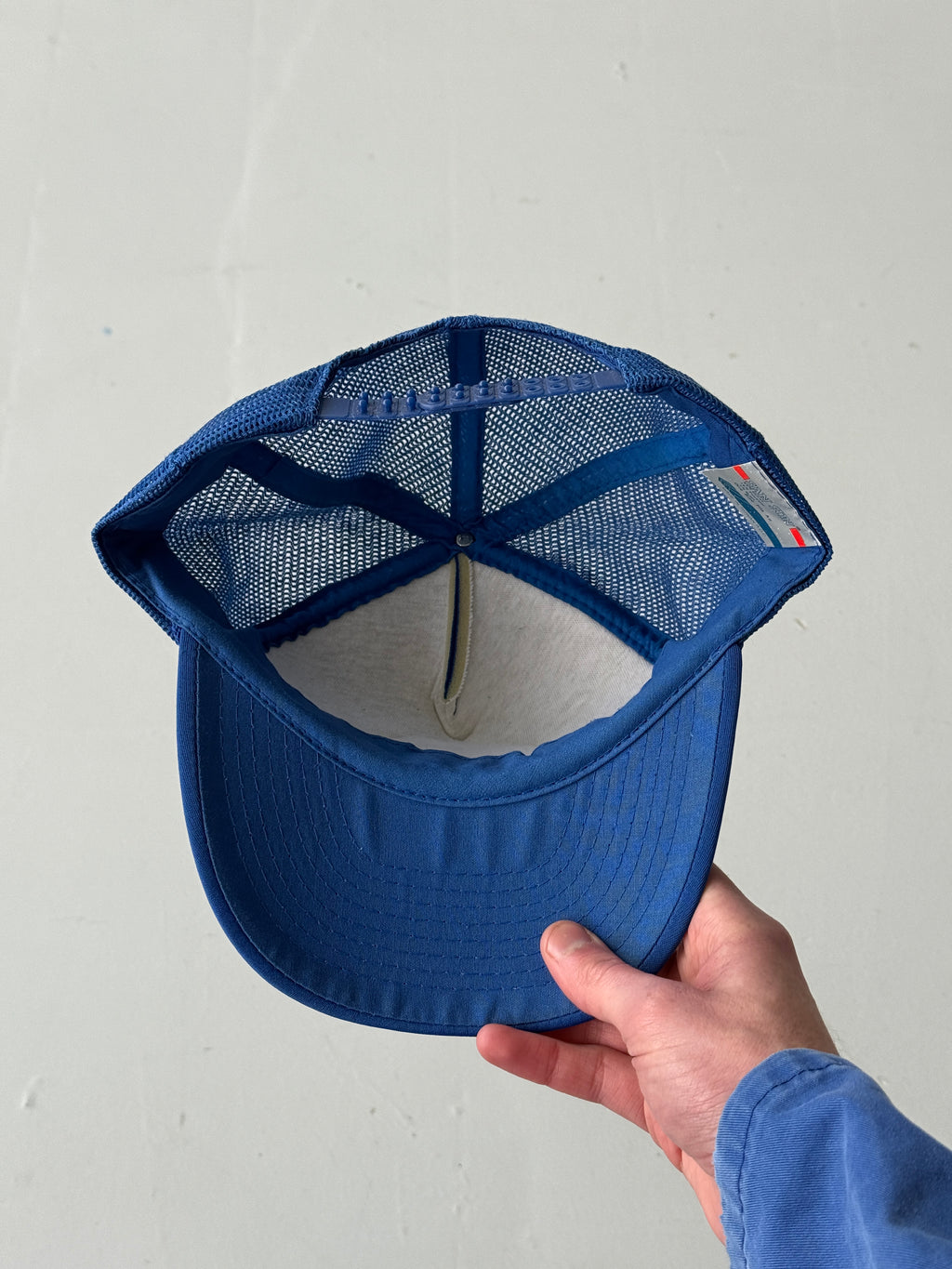 Blue Blackburn Vintage Foam and Mesh Workwear SnapBack Trucker Cap