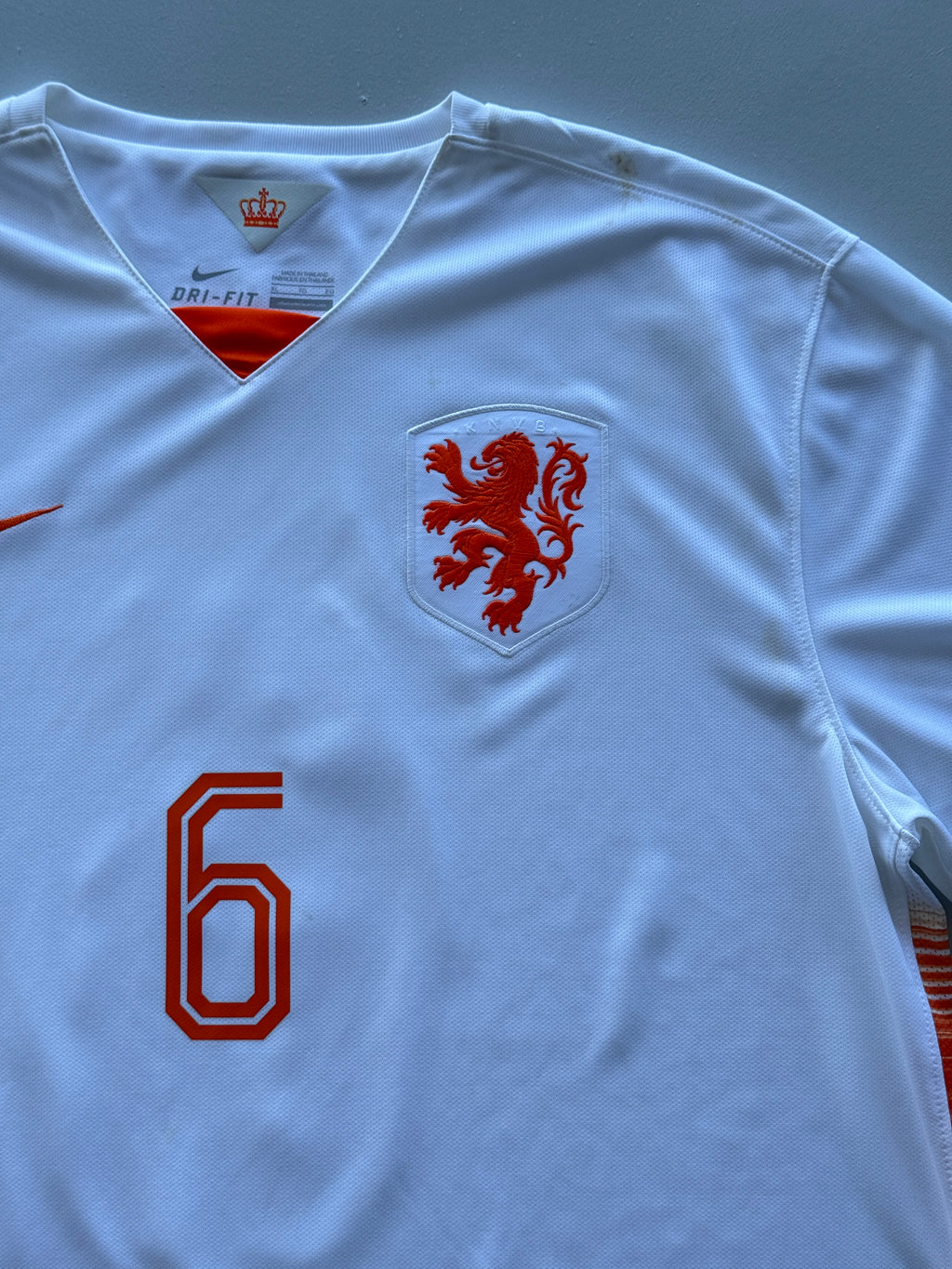 Nike Netherlands De Jong 2015 Away Vintage Football Shirt #6 - XL