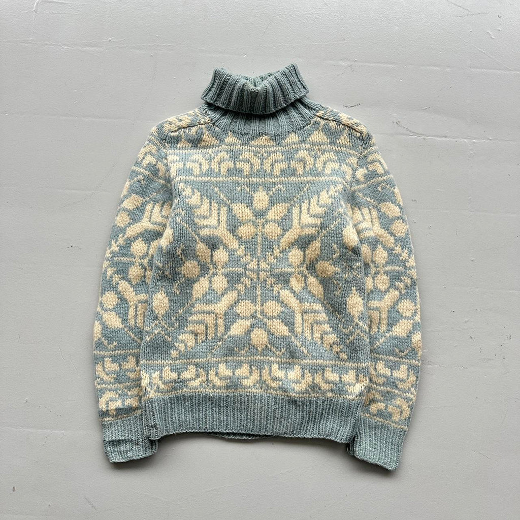 Eddie Bauer 90’s Vintage Geometric Knit Jumper - Small 8/10