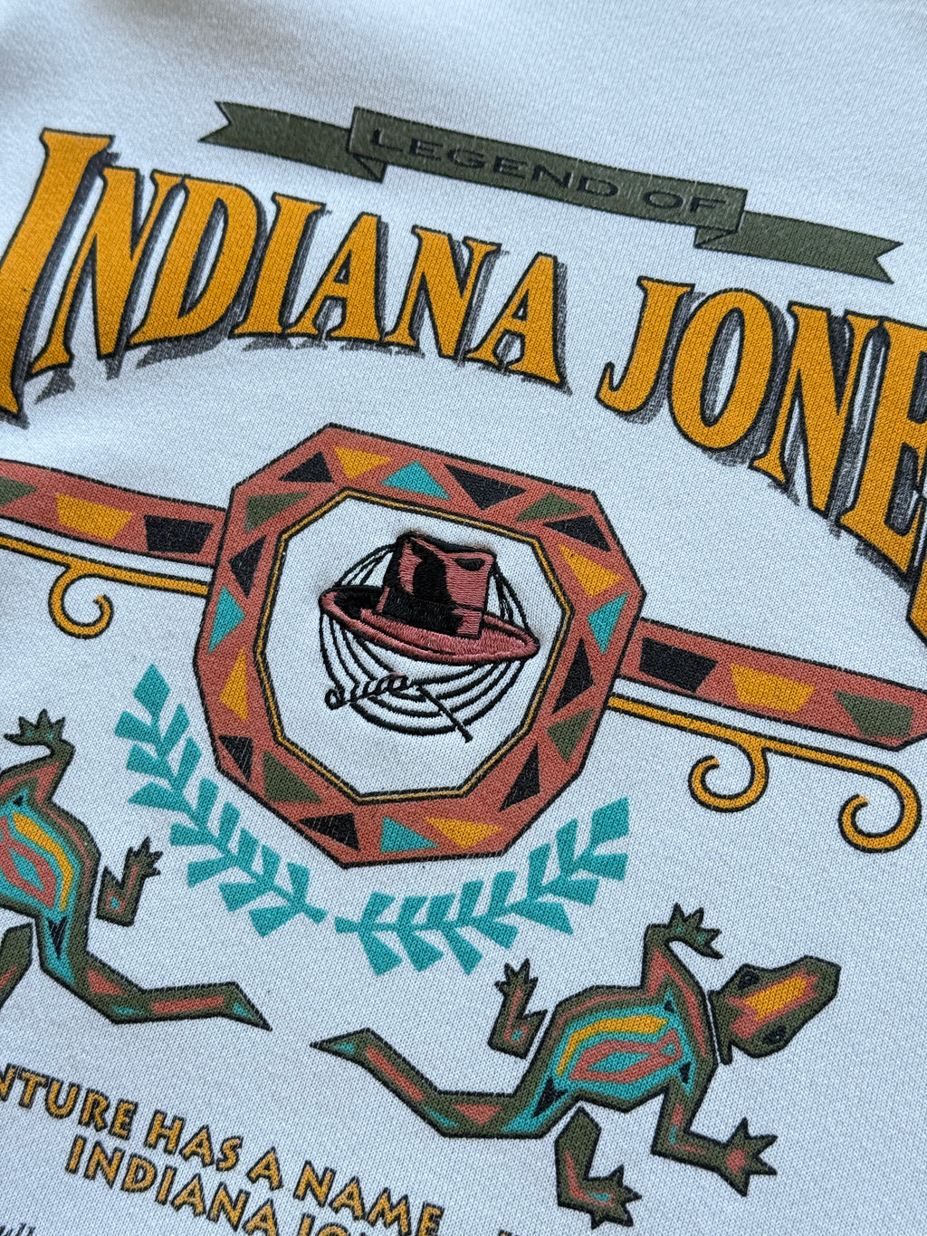 Indiana Jones Legend Of 90's Vintage Graphic Sweatshirt - Large