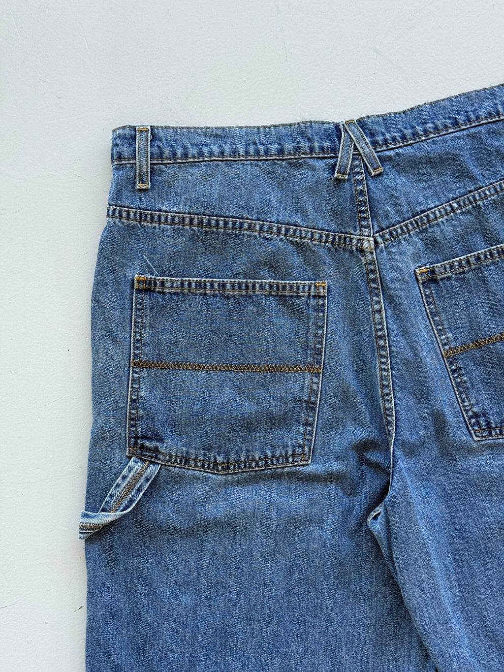 Blue Nevada 00's Vintage Baggy Carpenter Denim Shorts - W38 x L11.5