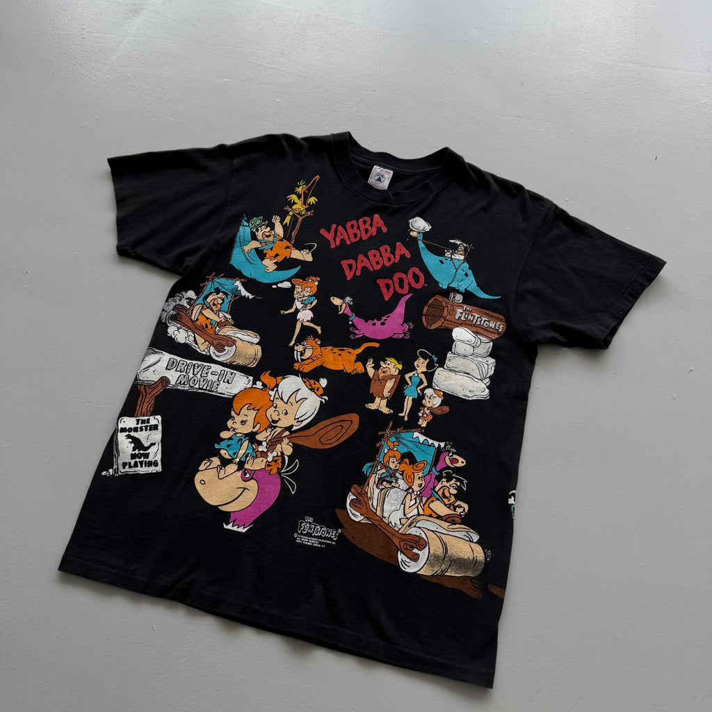 Black 1994 The Flintstones Yabba Dabba Do Rare Vintage 90's Band T-shirt - Large