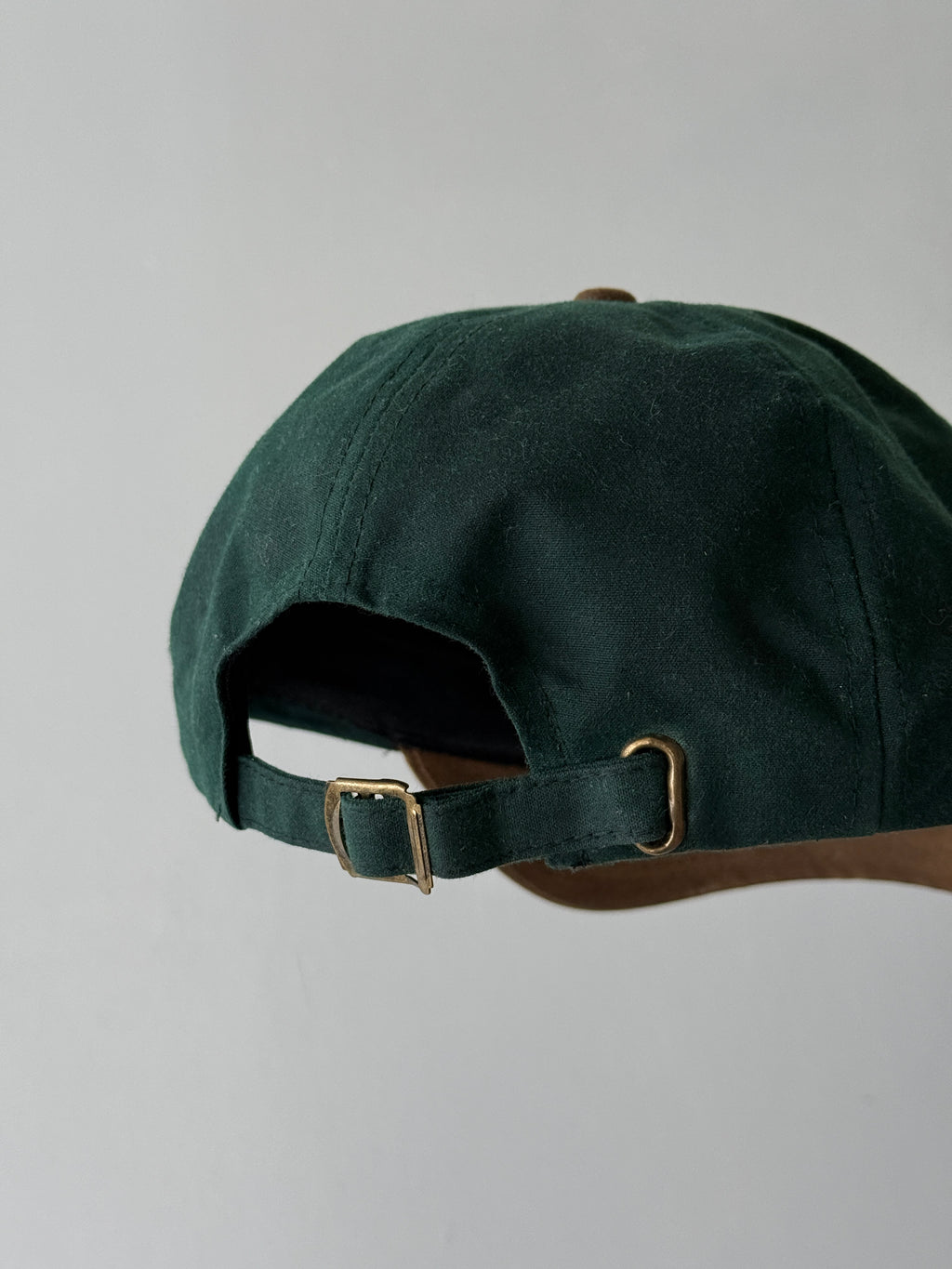 Green / Tan Timberland Weathergear 90's Waxed Vintage Strapback Cap