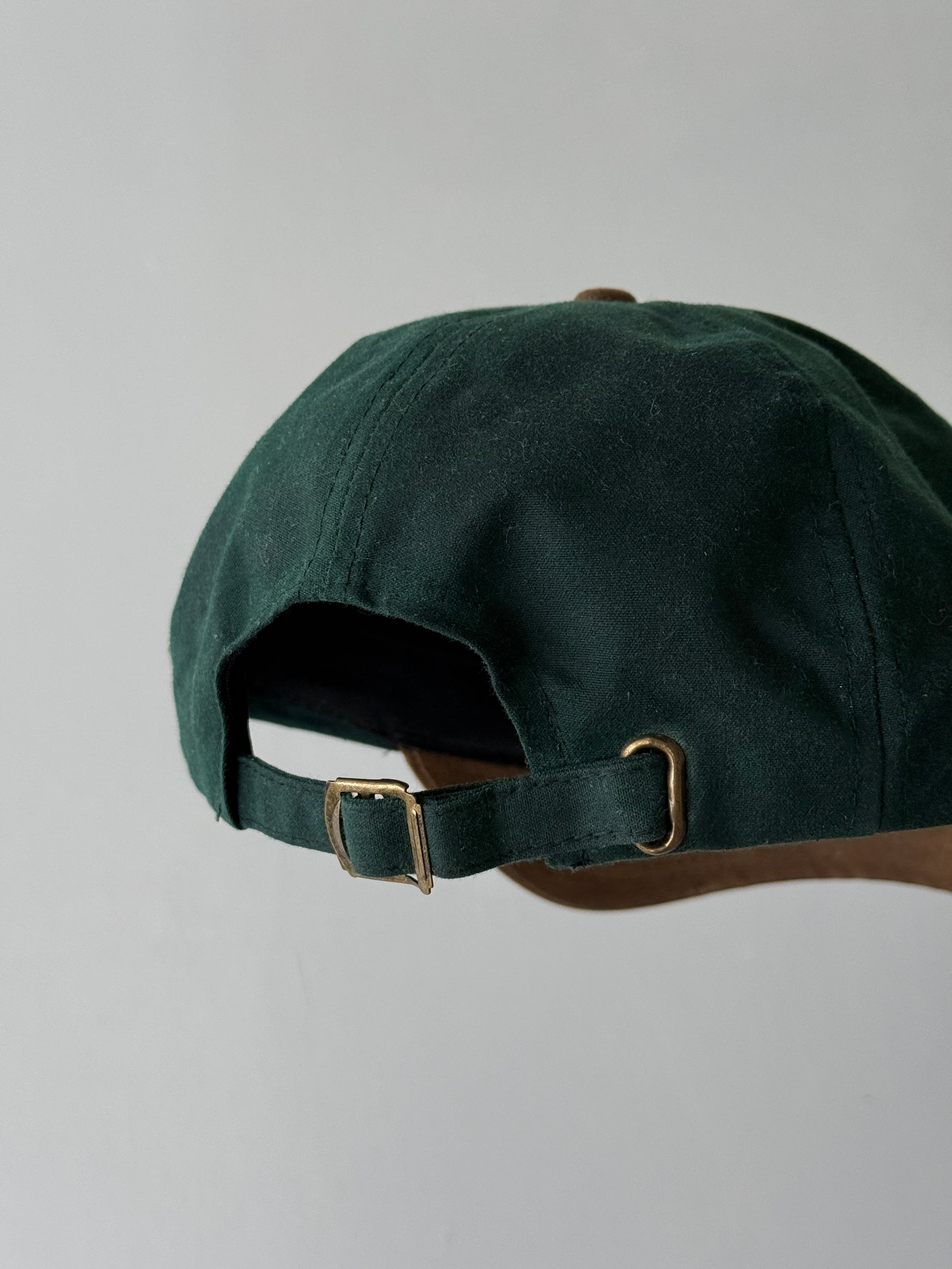 Green / Tan Timberland Weathergear 90's Waxed Vintage Strapback Cap