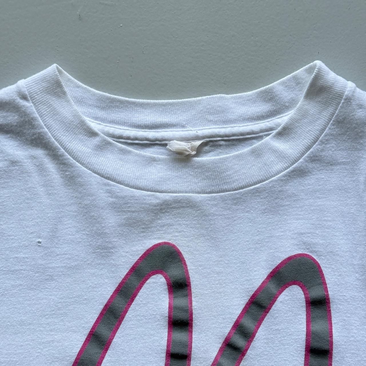 White McDonald's 80s Cropped Vintage T-shirt - Large