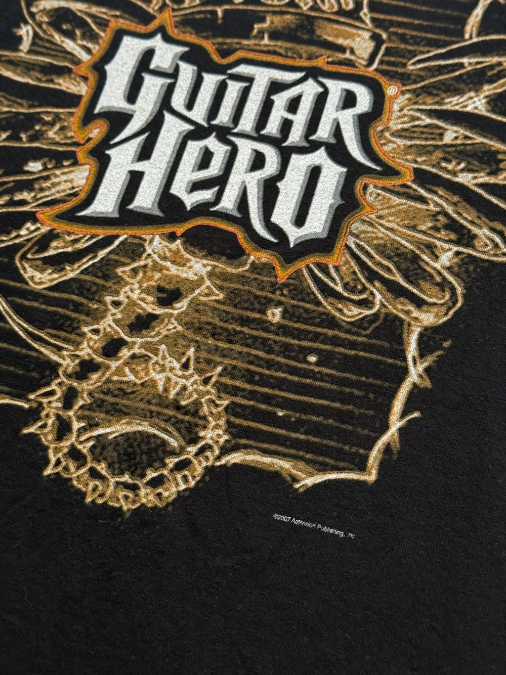 Guitar Hero Activision 2007 Y2K Vintage Graphic T-Shirt - XL
