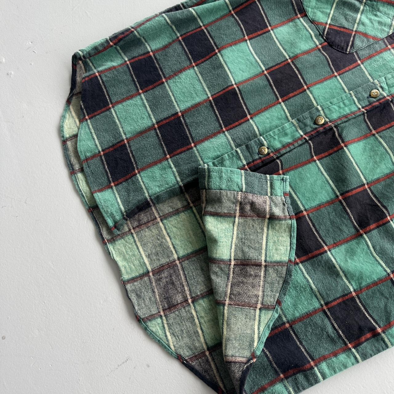 Green Checkered Coleman 90s Vintage Long sleeve - Medium