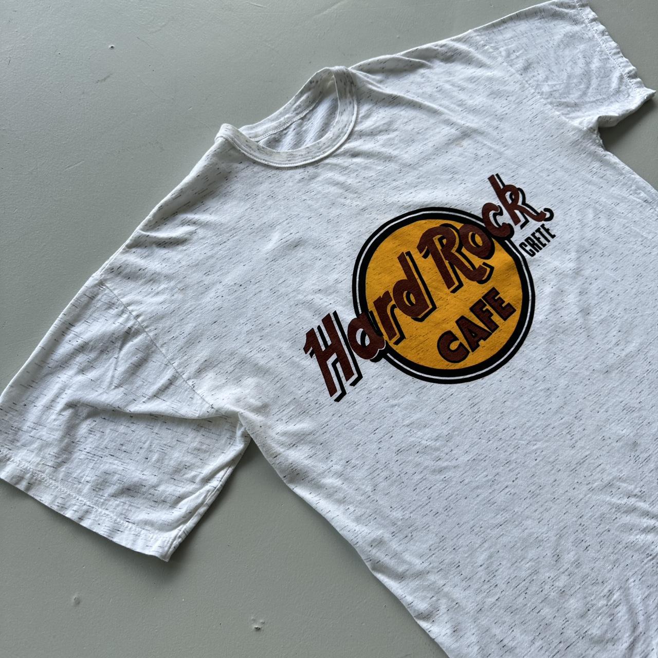 Grey Marl Hard Rock Cafe Crete Vintage T-shirt - Boxy XL