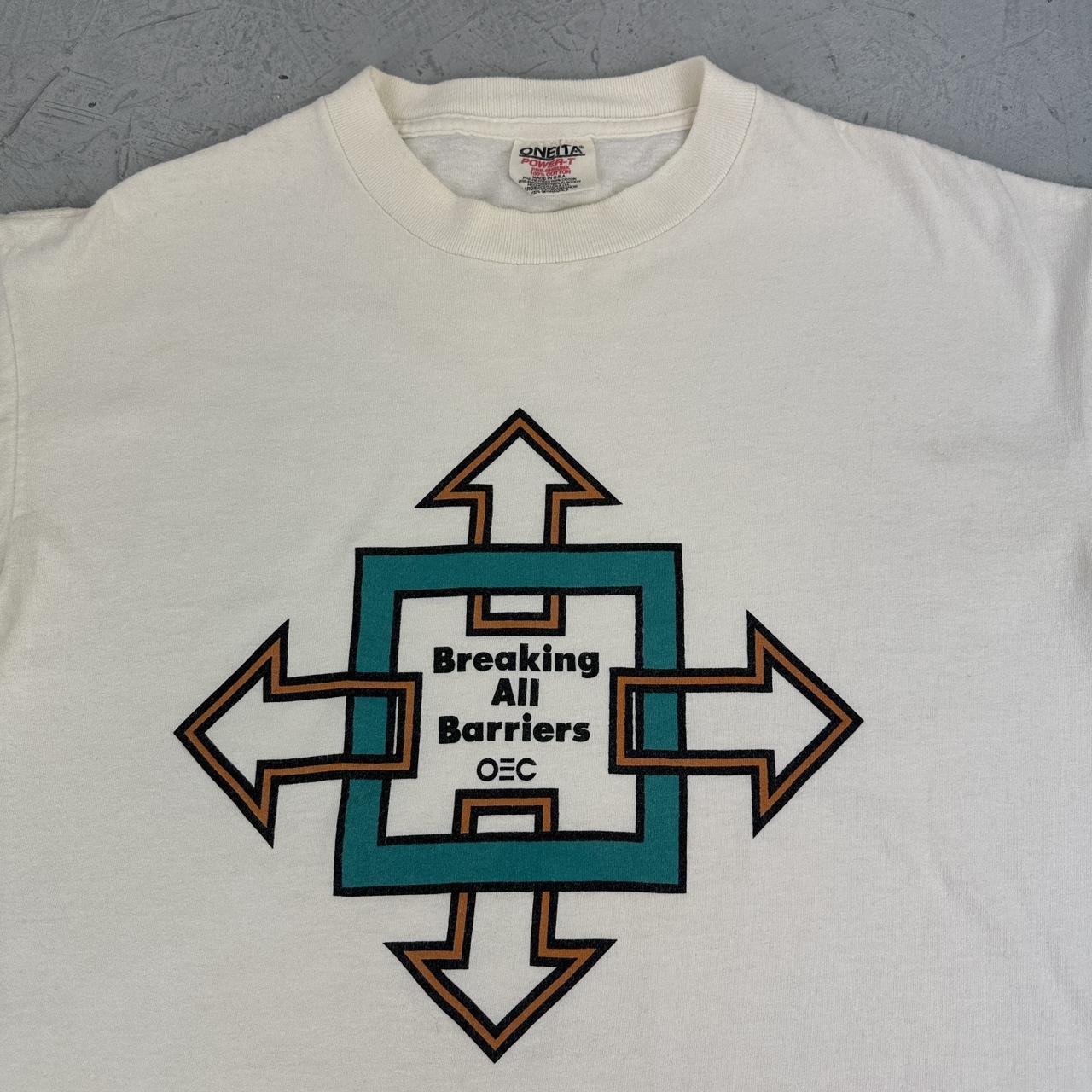 Breaking all Barriers 90s vintage T-shirt - Large