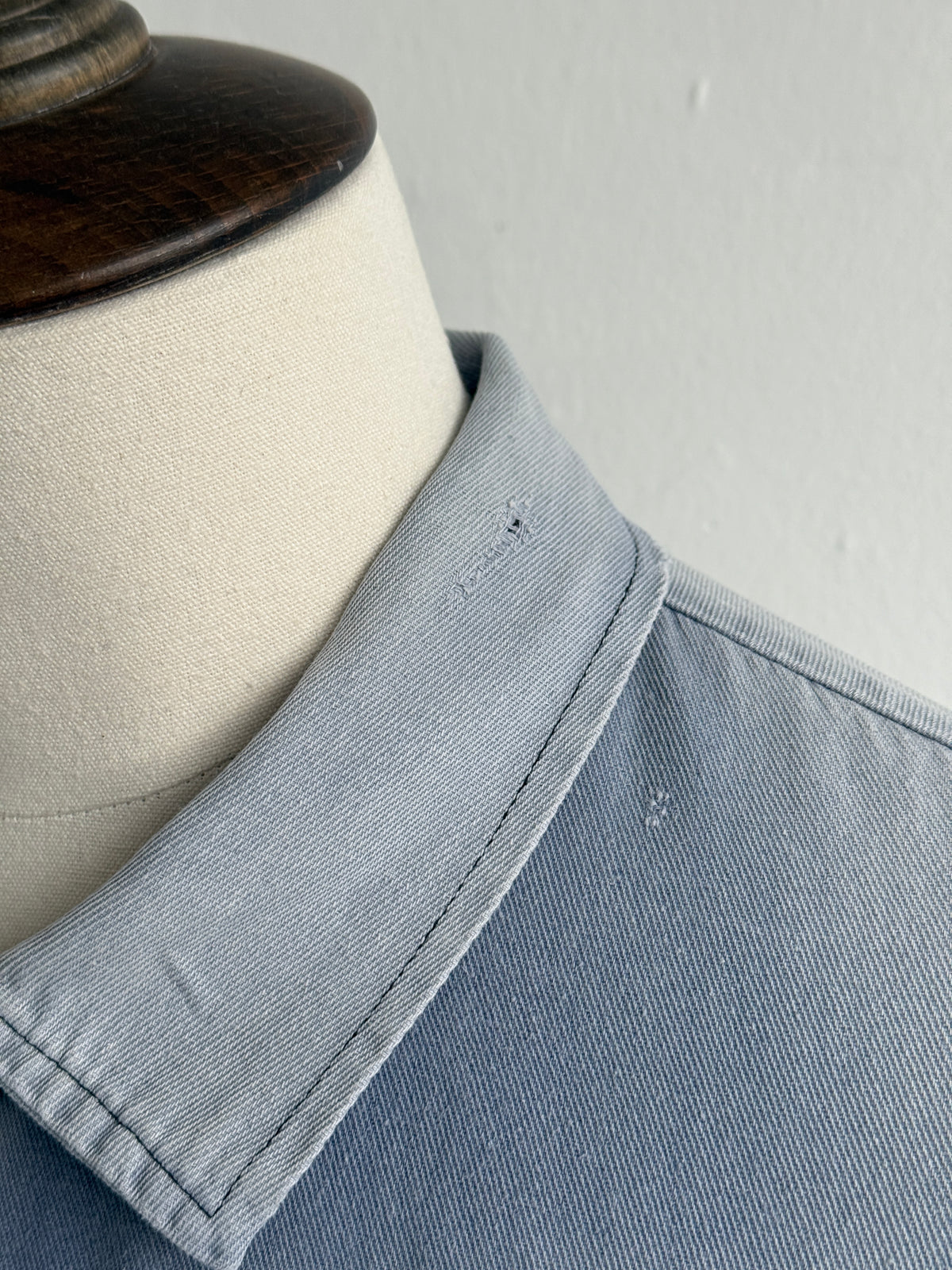Faded Blue French 1960's Vintage Ghost Pocket Chore Jacket CH448 - Large