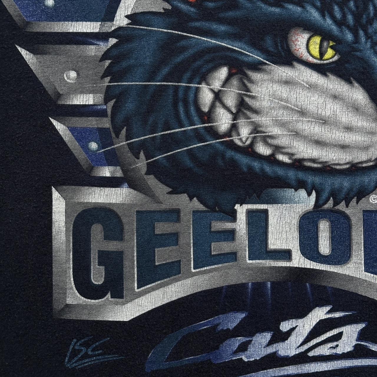 Gelong Cats Navy Blue 90s Vintage T-shirt - Medium