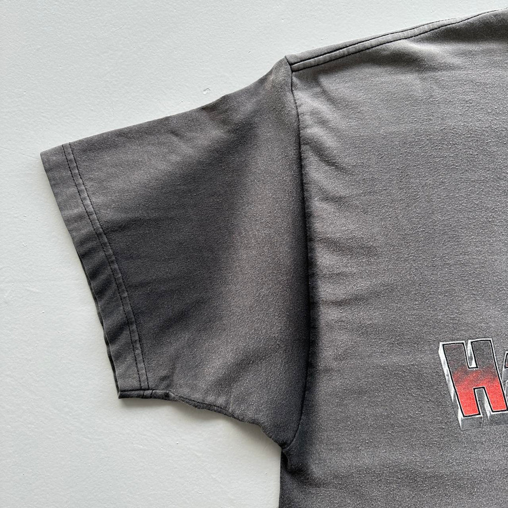 Black Faded Harley Davidson Biker Vintage 00's Graphic T-shirt - XL