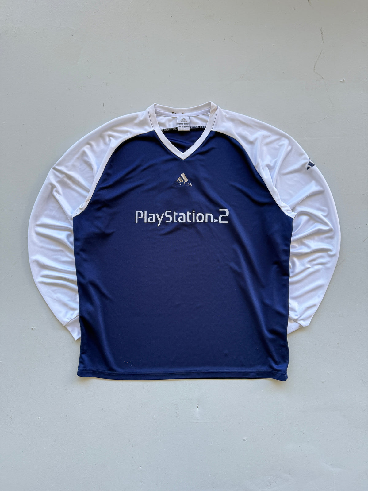 Adidas PlayStation 2 Y2K Vintage Long Sleeve Football Shirt #3 - Large