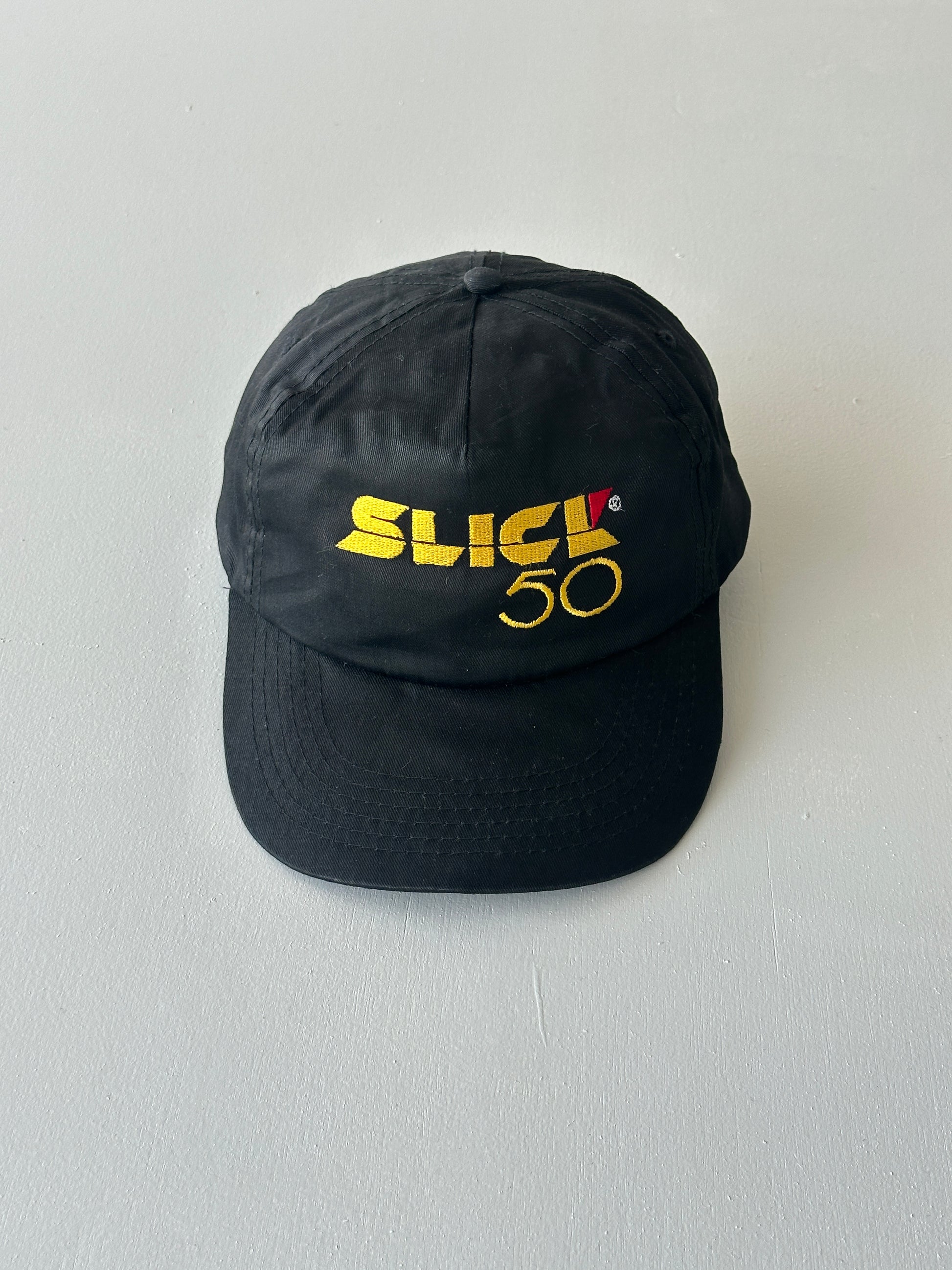 Black Slick 50 90's Vintage SnapBack Trucker Cap