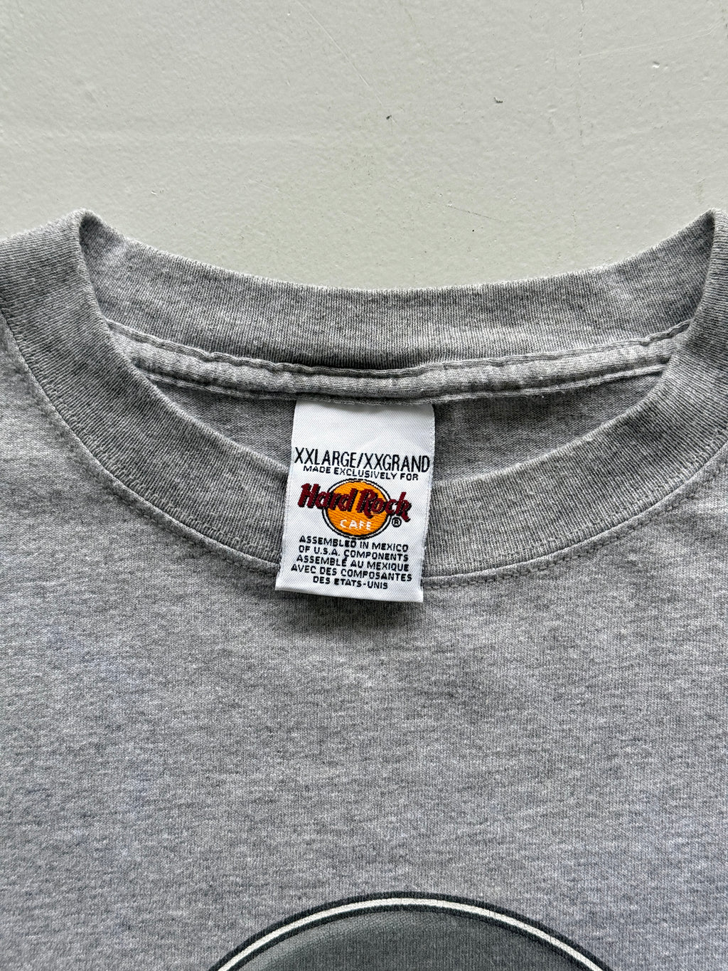 Grey Hard Rock Cafe 00's Vintage Graphic T-Shirt - XXL