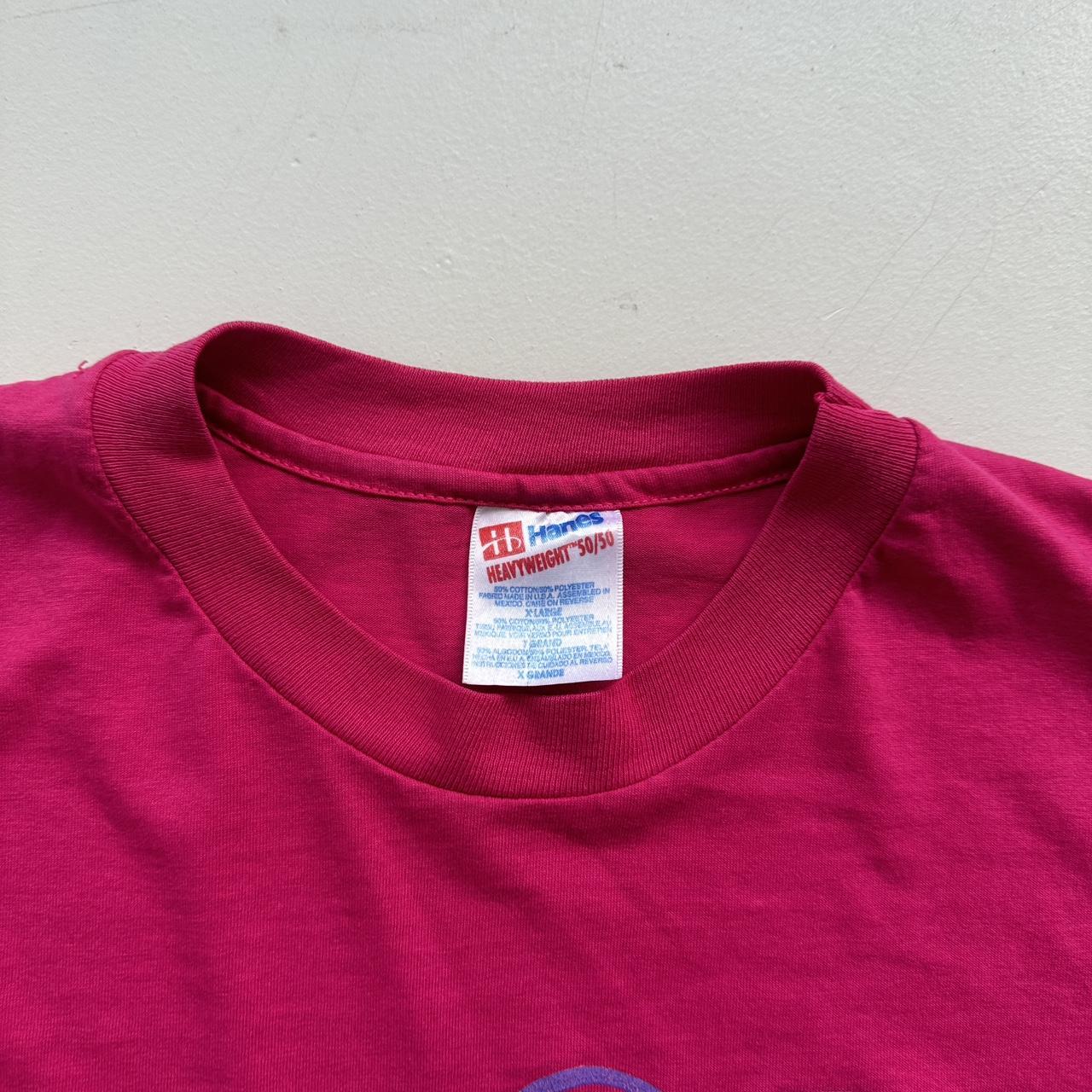 My Heart Belongs to a Soldier' 90s Vintage Pink T-shirt - XL