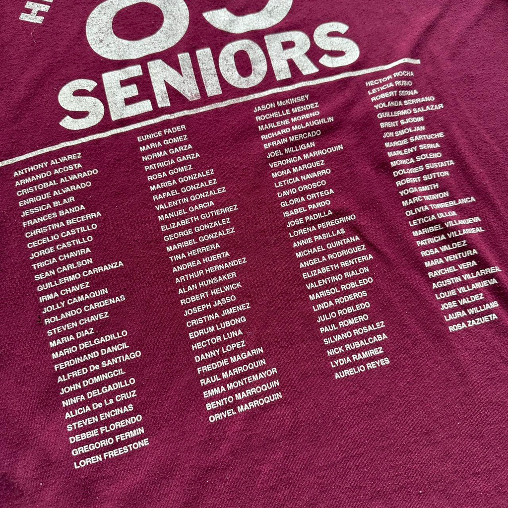 High School Seniors 1989 80s Vintage T-shirt - Medium