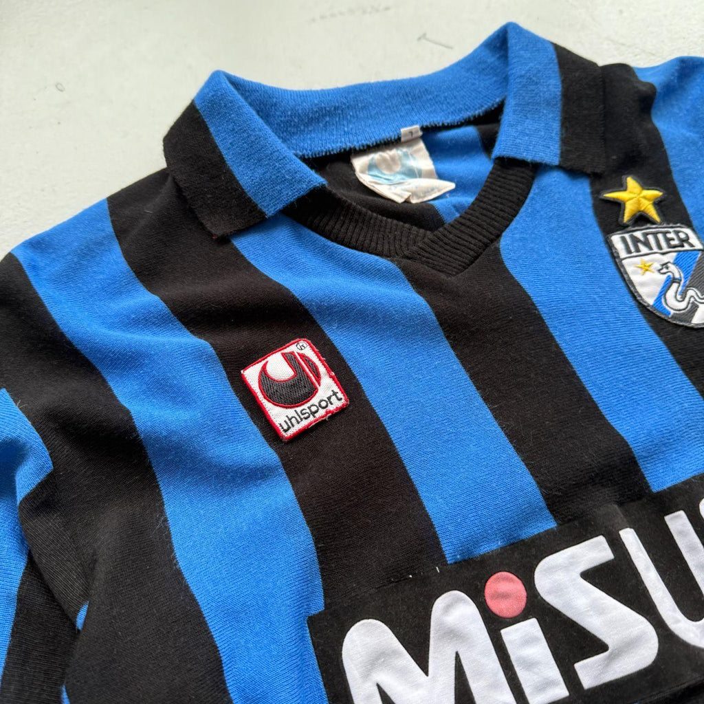Rare Uhlsport Inter Milan 1988-89 Long Sleeve Football Top - Medium